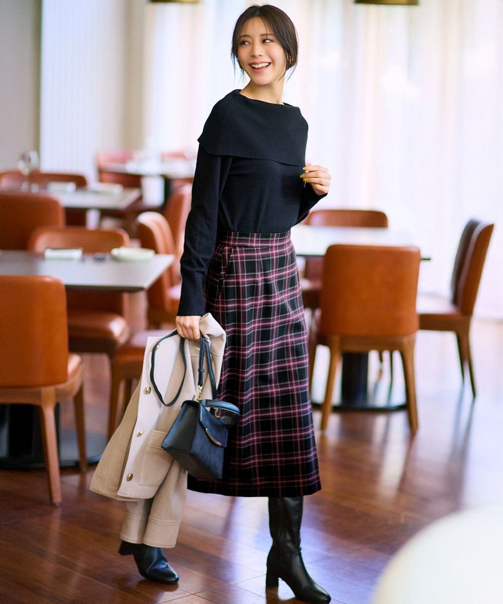 ANY SIS 【WEB・一部店舗限定】オフショルダー ニット 