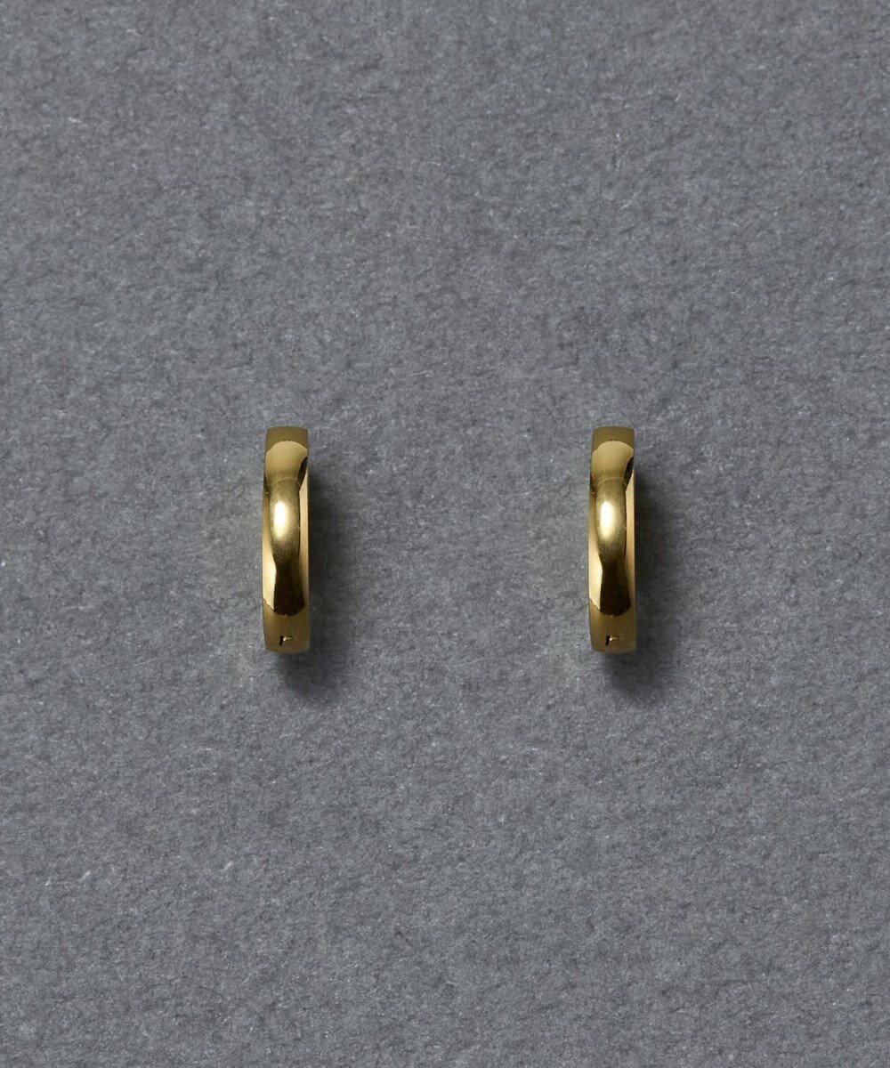 Phoebe 【金属アレルギー対応】ワンタッチメタルフープミニピアス　ゴールド/サージカルステンレス 