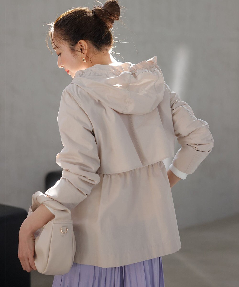 組曲 L 【フード取り外し可】2WAYショート丈ライトアウター 