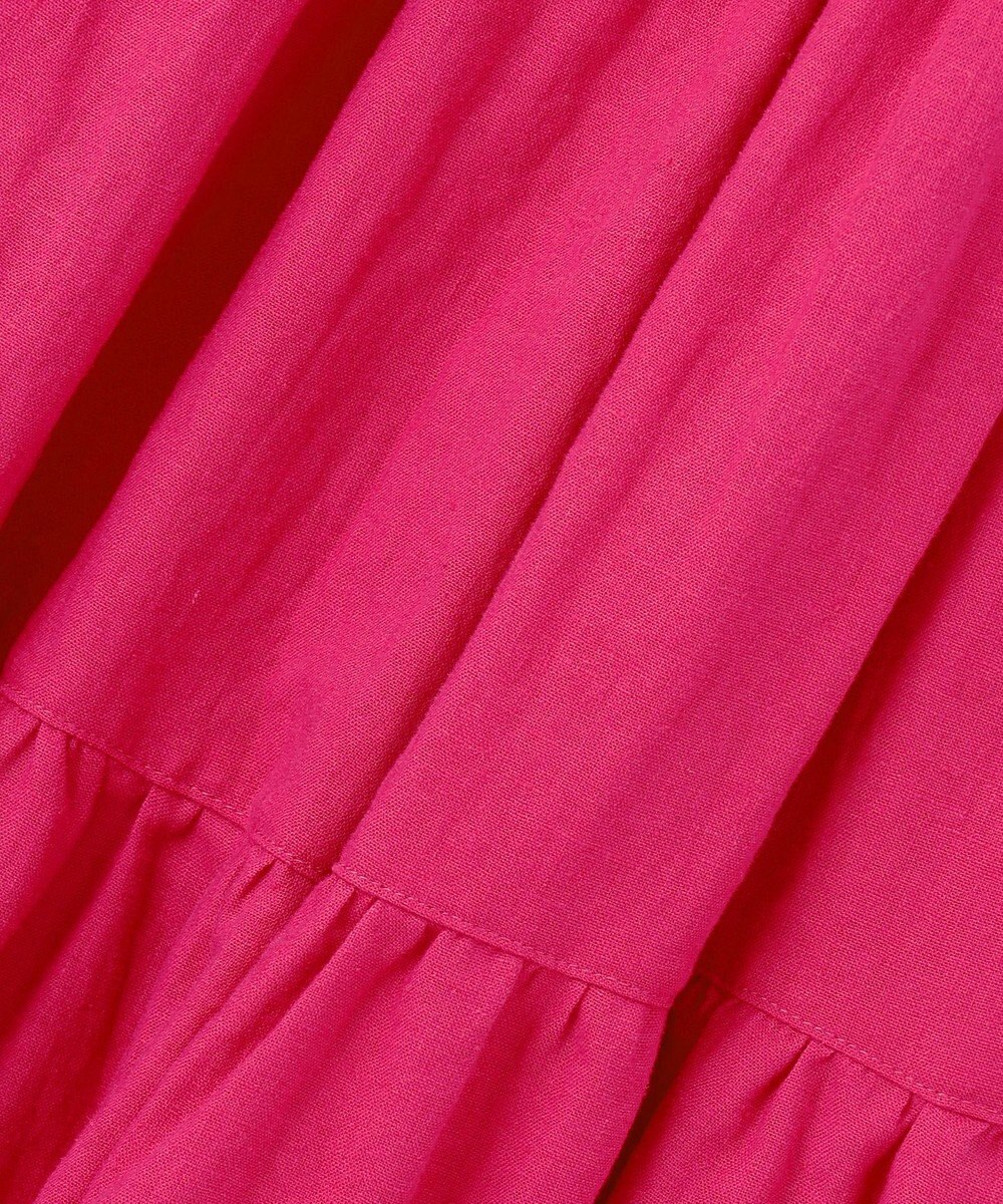 23区 L 【SLOW/一部店舗限定】ブライトリネン  ティアード スカート 