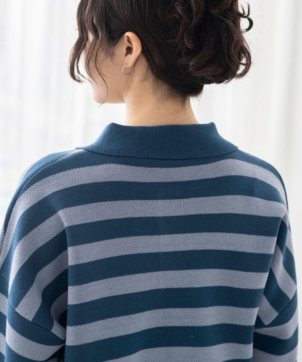 WEGO ボーダーニットポロ 