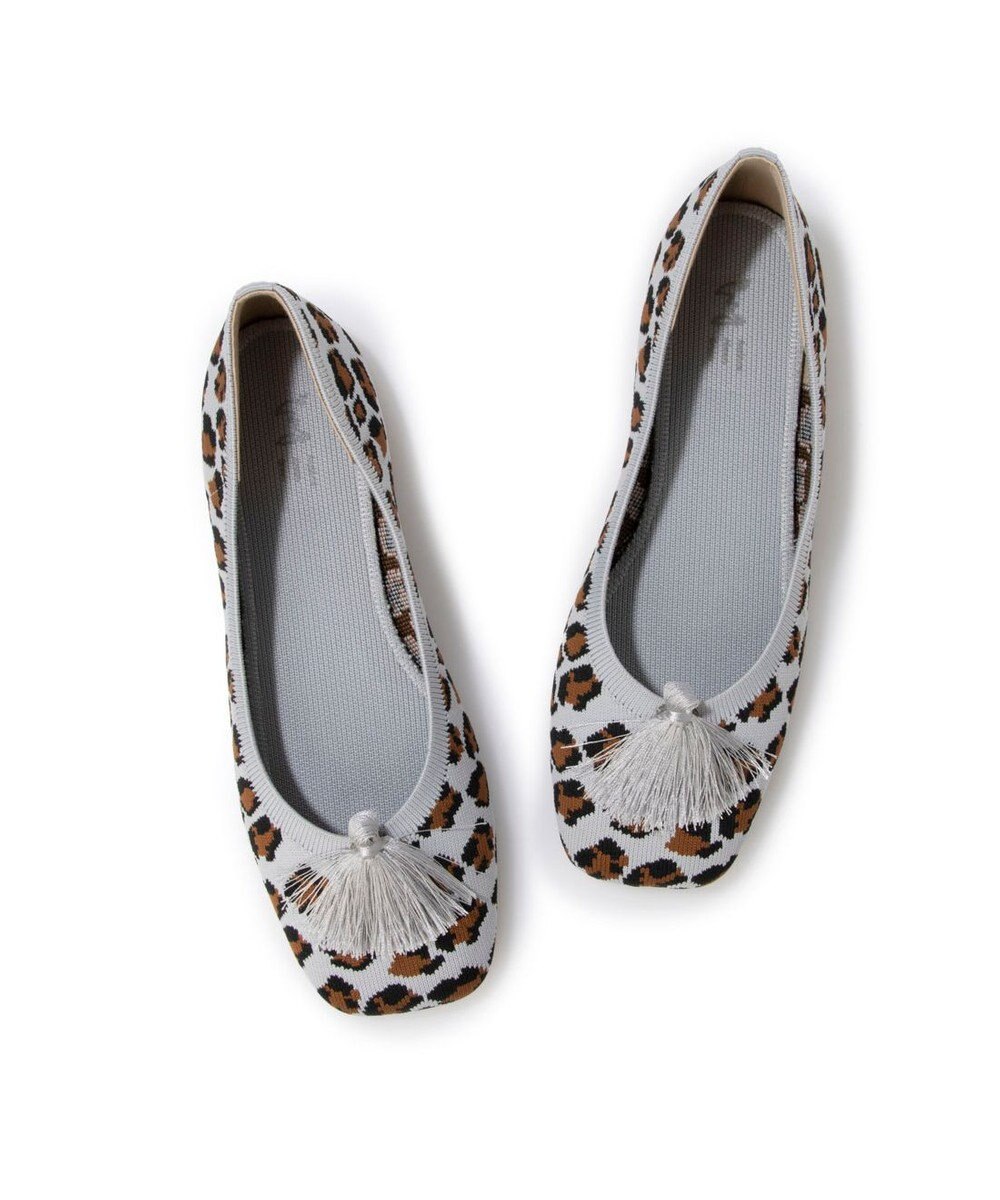 ing <ing>【サステナブル】２WAYスクエアトゥニットパンプス 