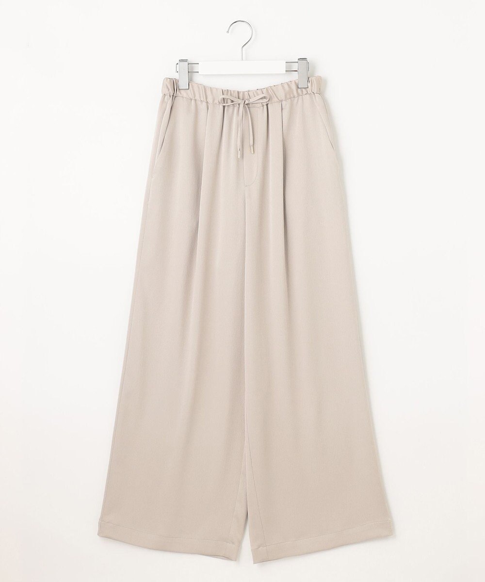 自由区 L 【洗える】チンツサテンタンブラー ワイドパンツ 