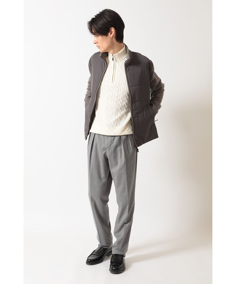 DAKS エクストラファインウール ニットブルゾン 