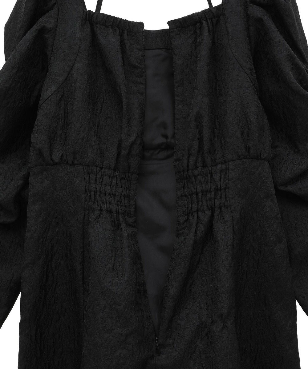 Maison de FLEUR 慈愛に満ちたジャカードワンピース 