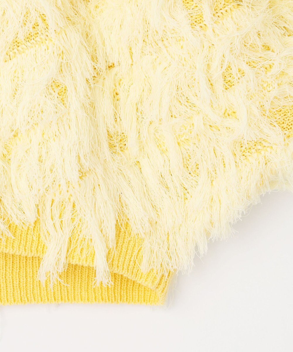 自由区 【カトリエムブーケ】Cardigan tout doux フリンジカーディガン 