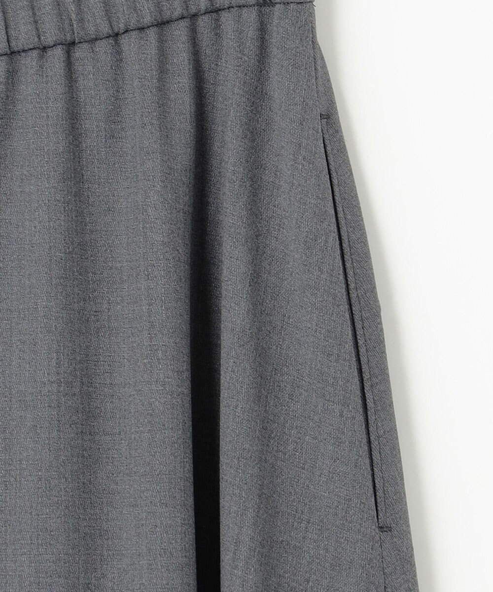 自由区 【洗える】TWラチネストレッチフレア スカート 