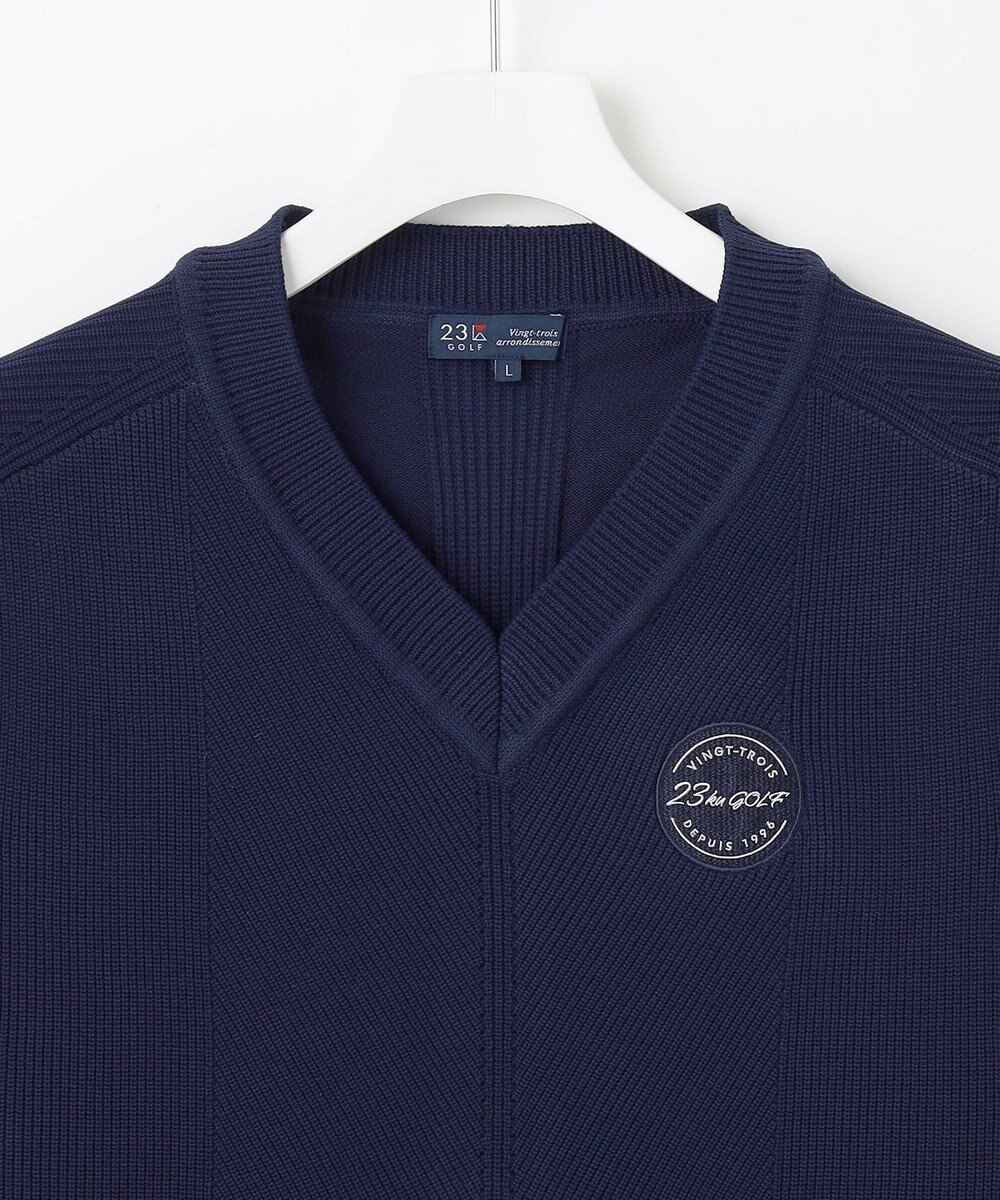23区GOLF 【MEN】【ウォッシャブル】ニット ベスト 