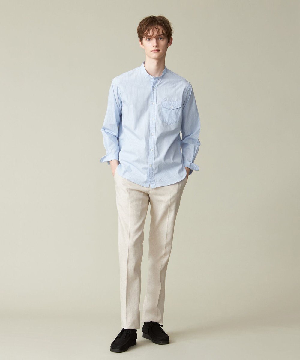 J.PRESS MEN 【ウォッシャブル可】コンフォートストレッチリネン スラックス 