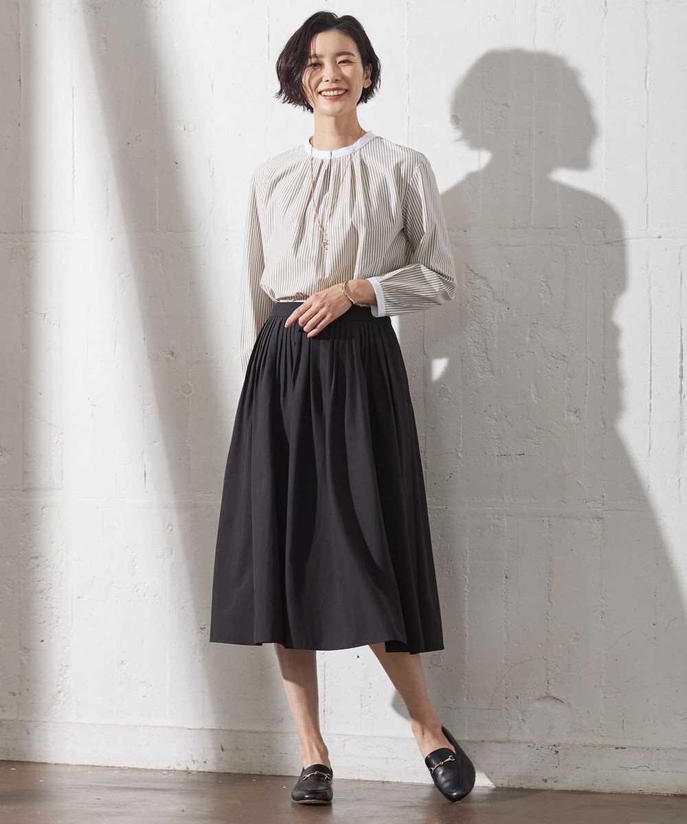 J.PRESS LADIES L ストライプジャージー カットソー 