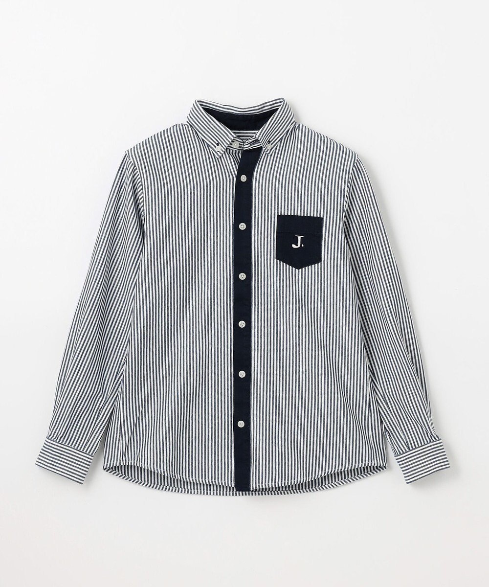 J.PRESS KIDS 【140-170cm】ストライプ＆チェック シャツ 