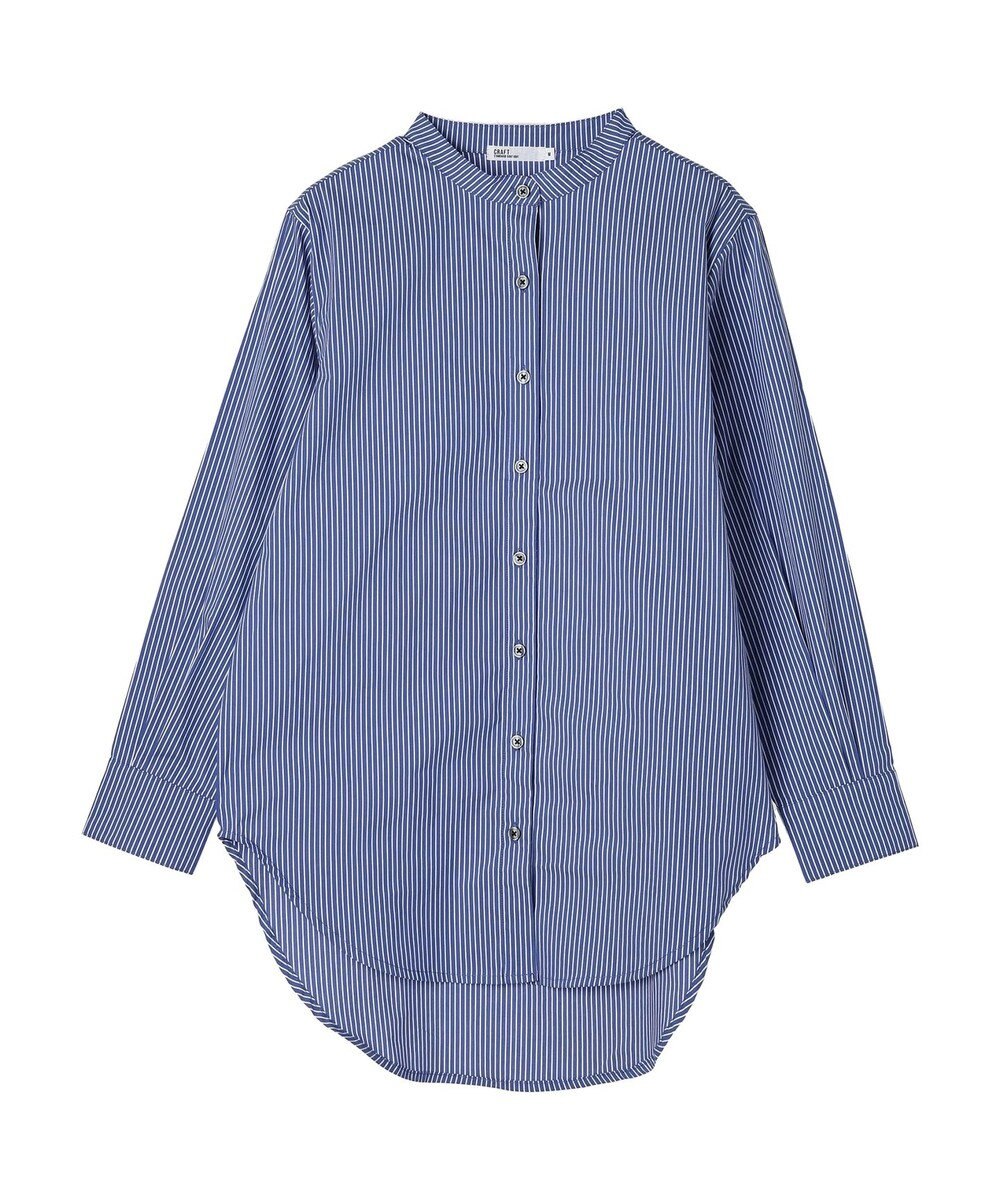 CRAFT STANDARD BOUTIQUE 【洗える】ニットベスト+バンドカラーシャツ-SET 