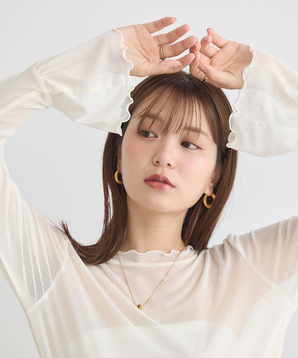 earth music&ecology フロッキードットメロープルオーバー 