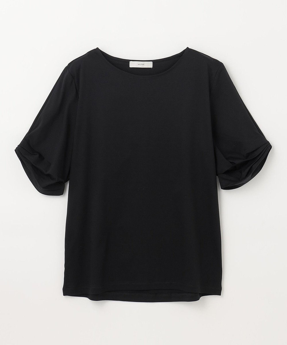 ANY 【接触冷感】シルケットスムース タックスリーブトップス 