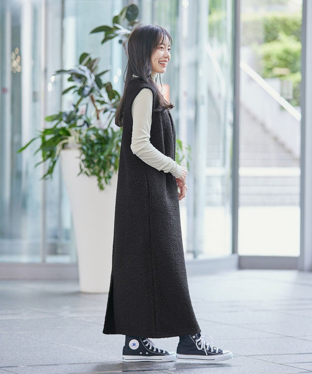 Tiaclasse ボアジャンパースカート ワンピース 