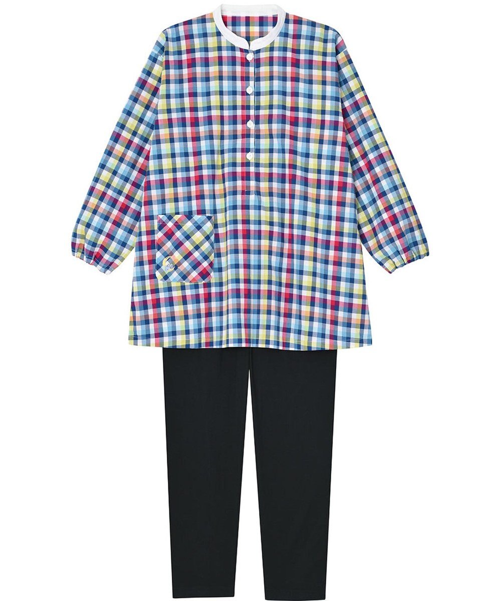 Wing 【パジャマ】長袖・長ズボン　綿100%　チェック柄　ウイング／ワコール　EP4000 