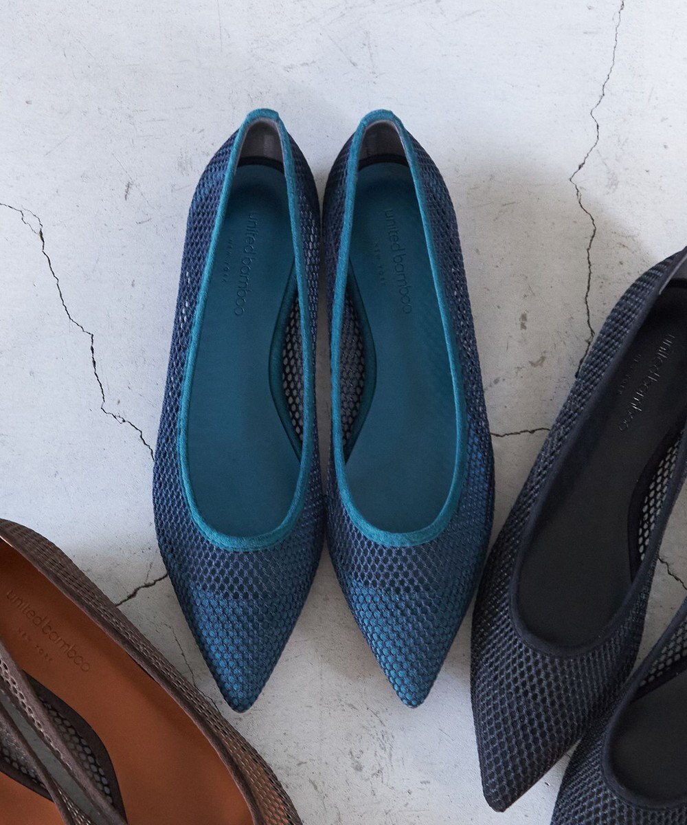 united bamboo メッシュポインテッドパンプス 