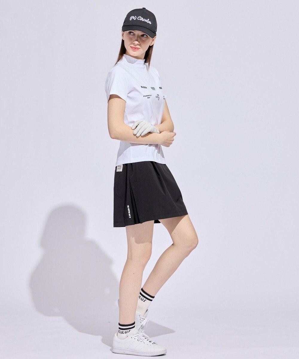 PW CIRCULUS 【WOMEN】メッシュコンビ モックネック  ゴルフウェア レディース 
