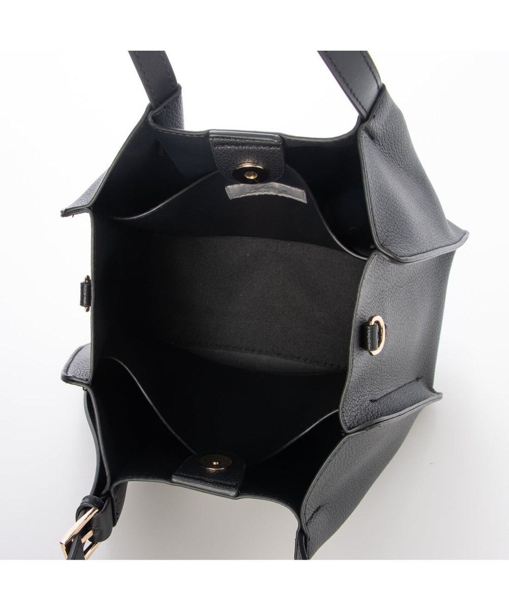 UNBILLION カシュカシュ cachecache / フェイクレザーショルダーバッグ付スクエアトート 