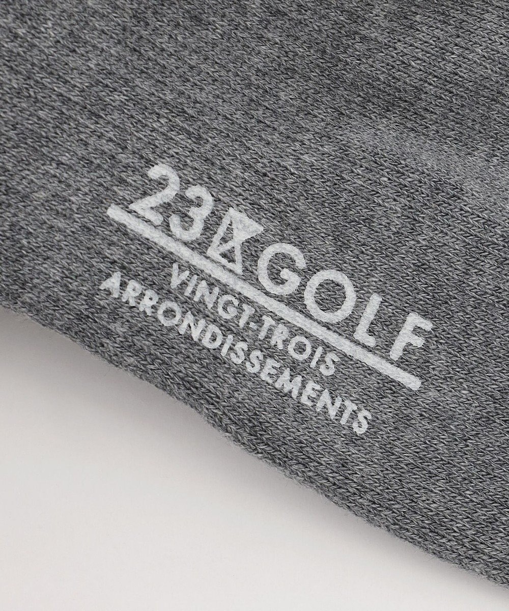23区GOLF 【MEN】バックロゴレギュラーソックス　１８ｃｍ 