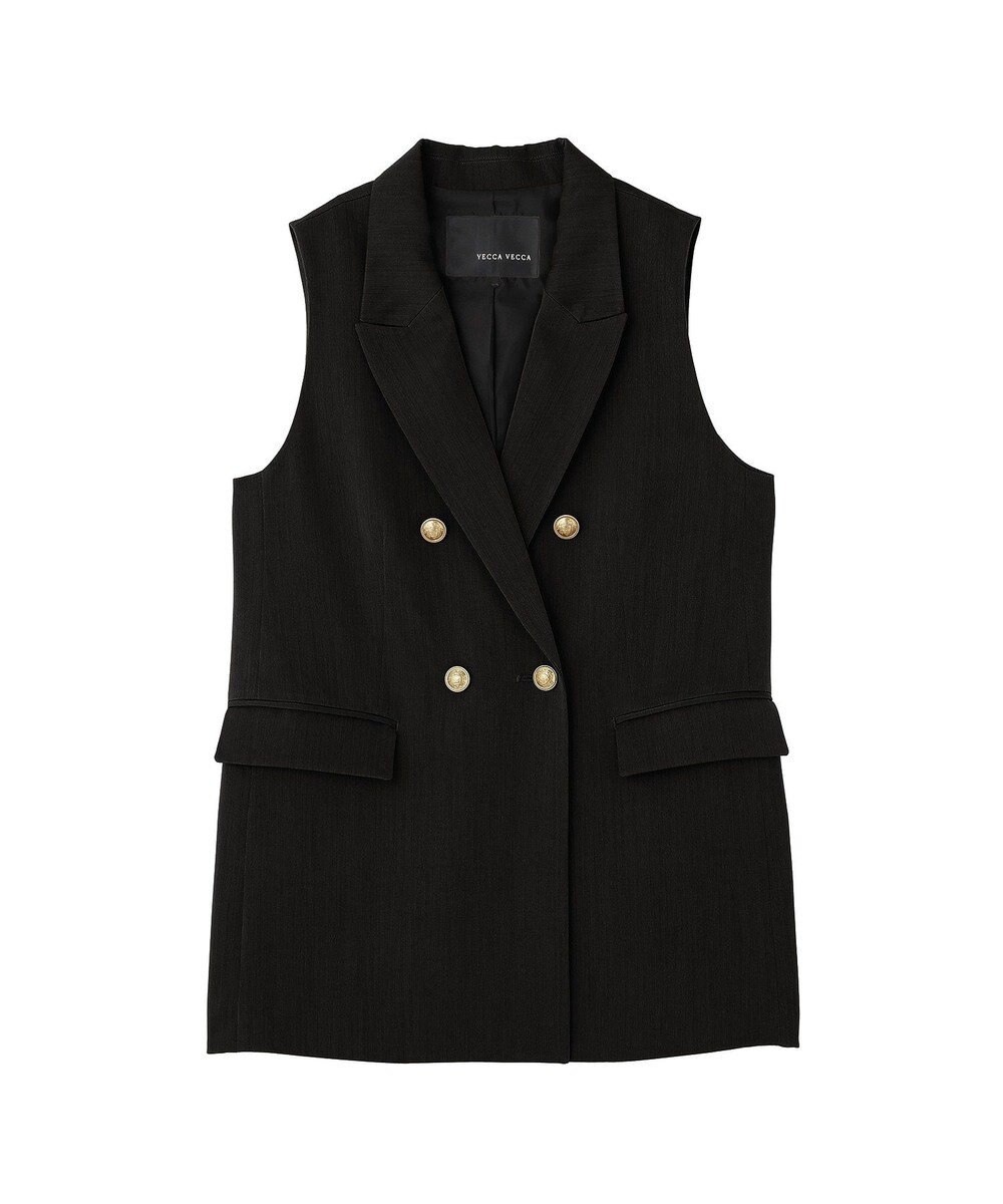 YECCA VECCA ドライタッチ金釦テーラードジレ 