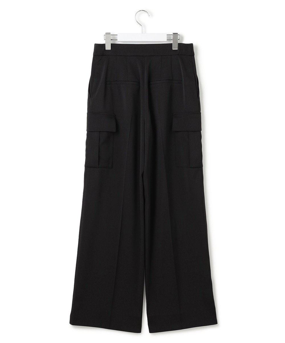 ICB L 【スマートバック仕様・洗える】ストレッチダブルサテン カーゴパンツ 