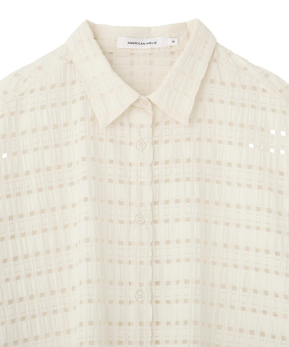 AMERICAN HOLIC シアーチェックシャツ 