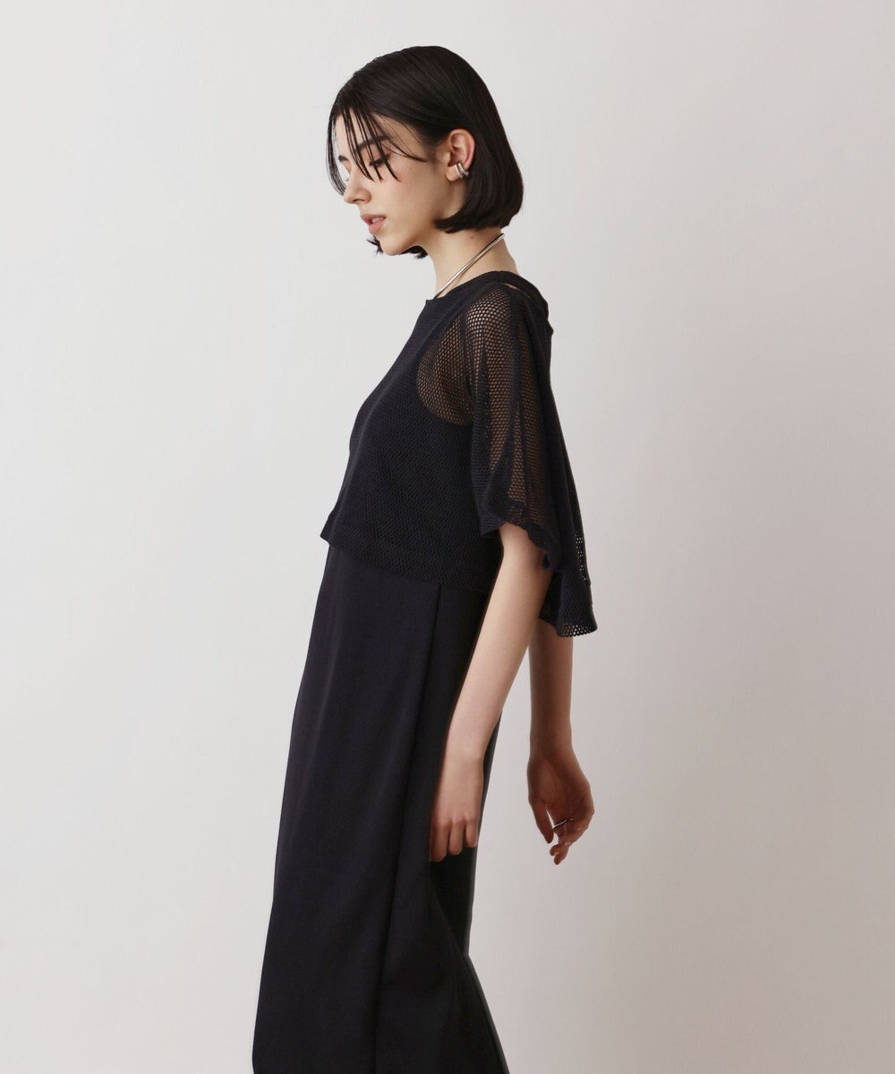 GRACE CONTINENTAL メッシュレイヤードワンピース 