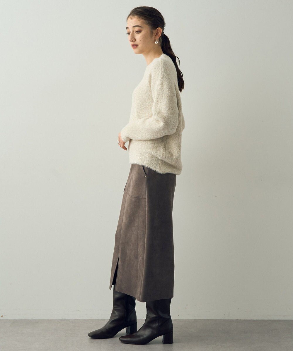 YECCA VECCA 2wayラメフェザーニット 