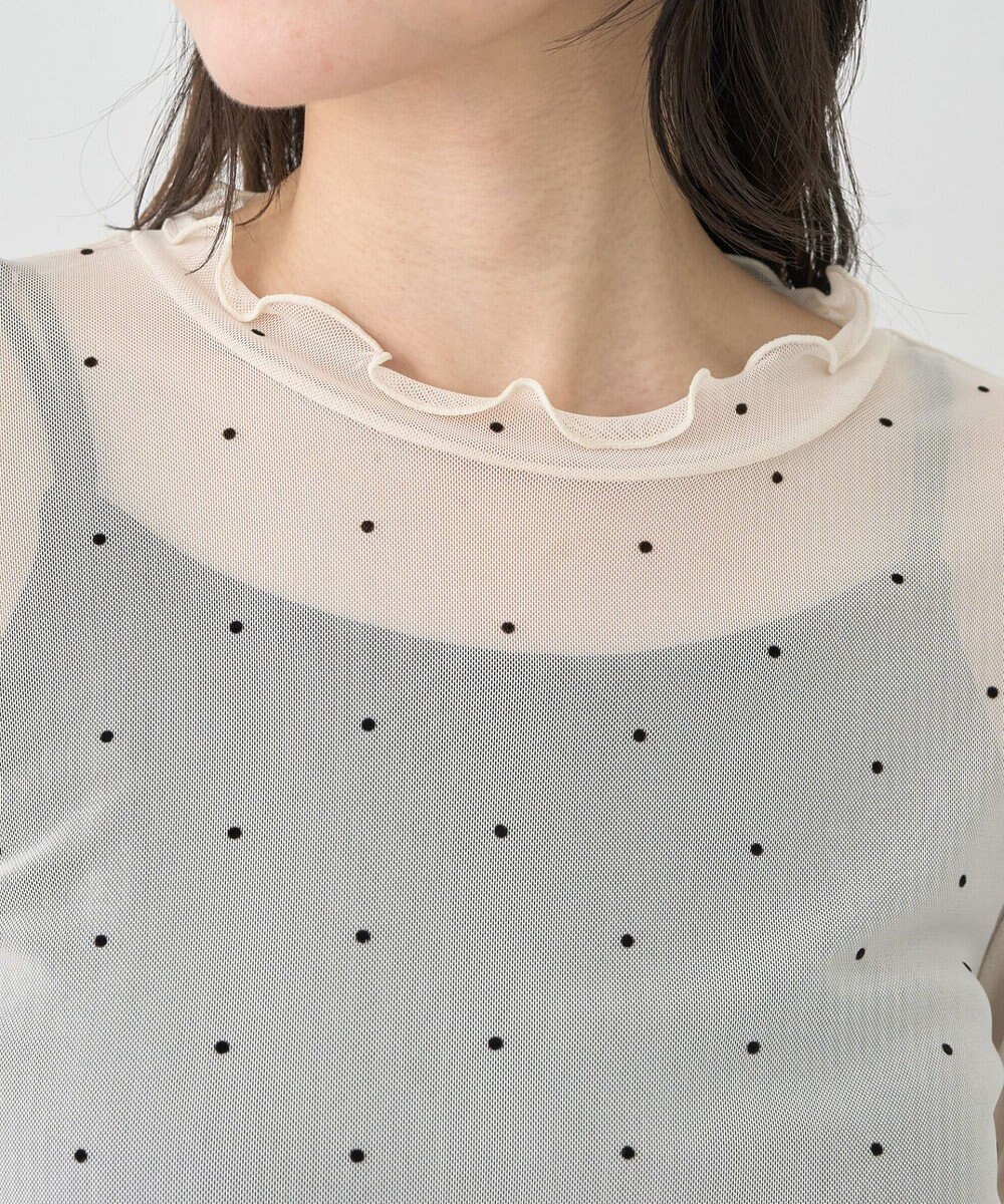 earth music&ecology フロッキードットメロープルオーバー 