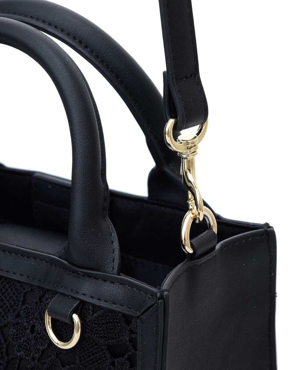 Maison de FLEUR EC限定フラワーレース2Wayスクエアトートバッグ 