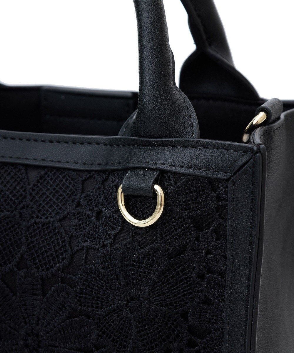 Maison de FLEUR EC限定フラワーレース2Wayスクエアトートバッグ 