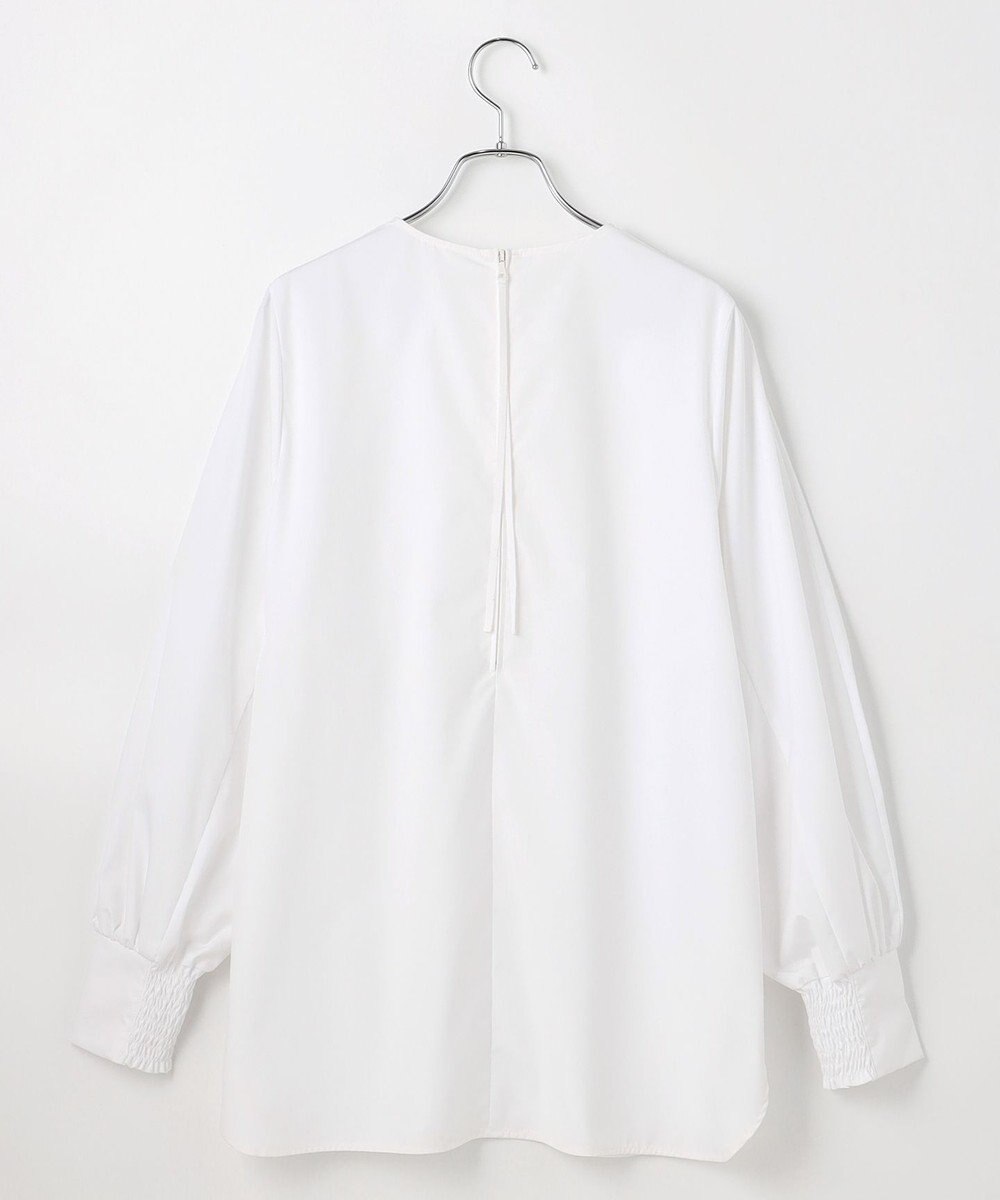 #Newans 【洗濯機可】シャーリングカフスシャツ 