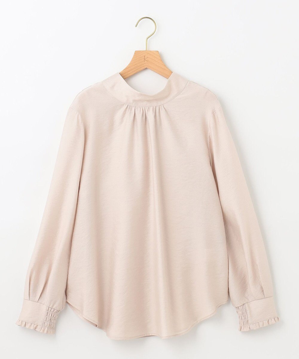 組曲 【セットアップ対応・前後着用可】ニュアンスシフォン ブラウス 