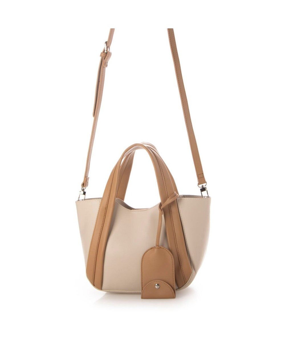 UNBILLION カシュカシュ cachecache / キーチャーム付きラウンドミニ2wayトート 