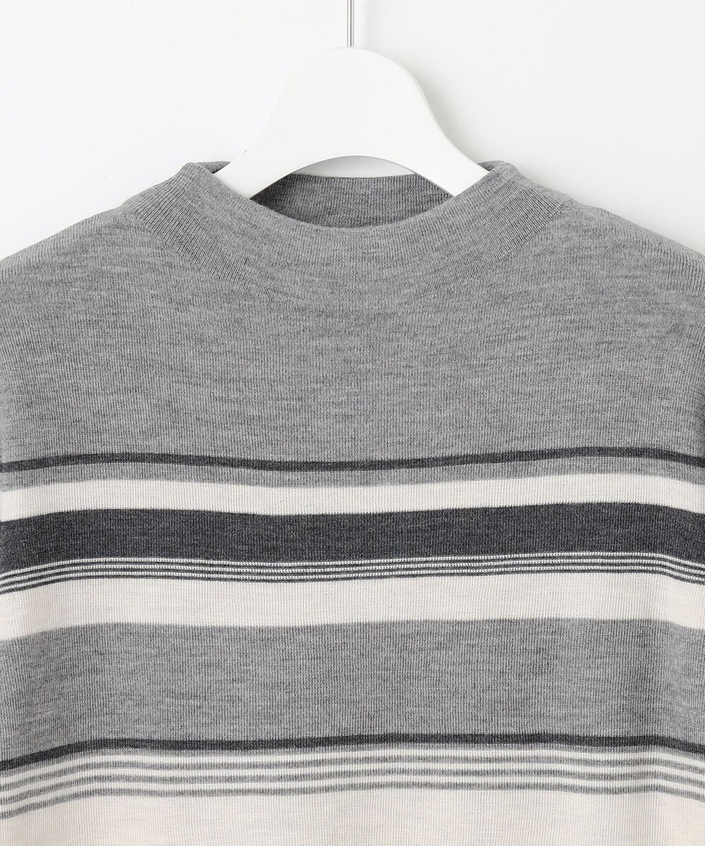 J.PRESS LADIES 【洗える】MULTI PITCH STRIPE ボーダー ニット 