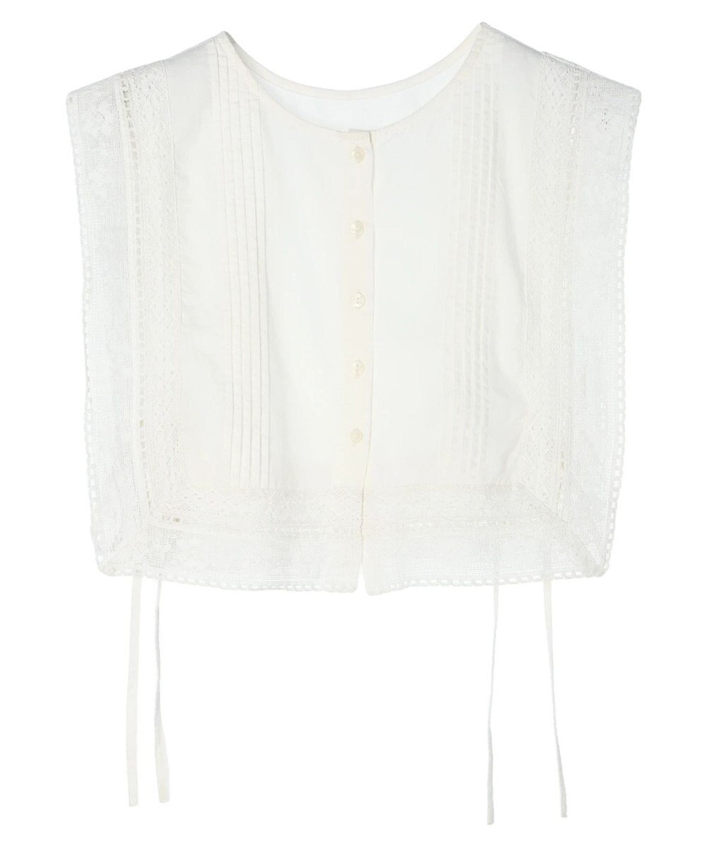 Green Parks インド綿　スクエアレース衿 