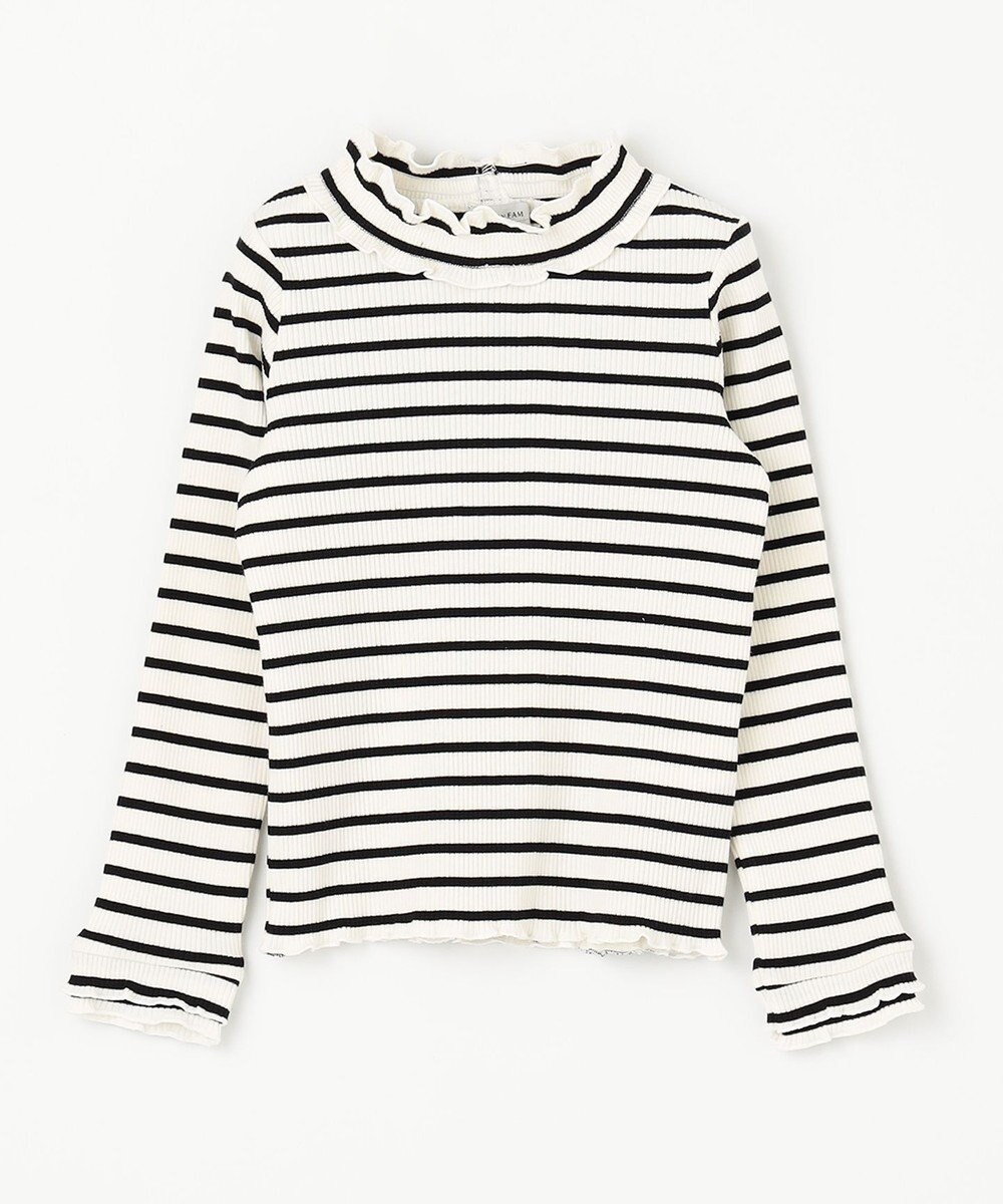 ANY KIDS テレコハイネック長袖Tシャツ 