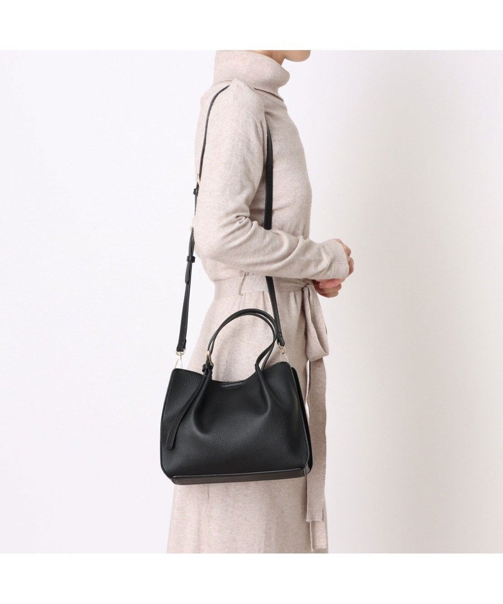 UNBILLION カシュカシュ cachecache / フェイクレザーショルダーバッグ付スクエアトート 