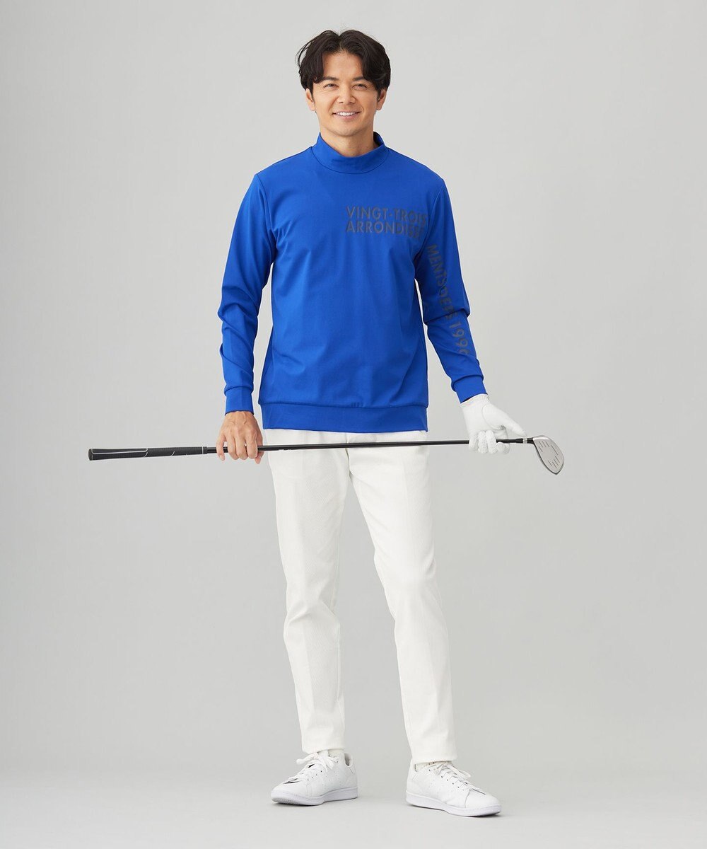 23区GOLF 【MEN】【吸水速乾/UVカット】スポーティ モックネックシャツ 