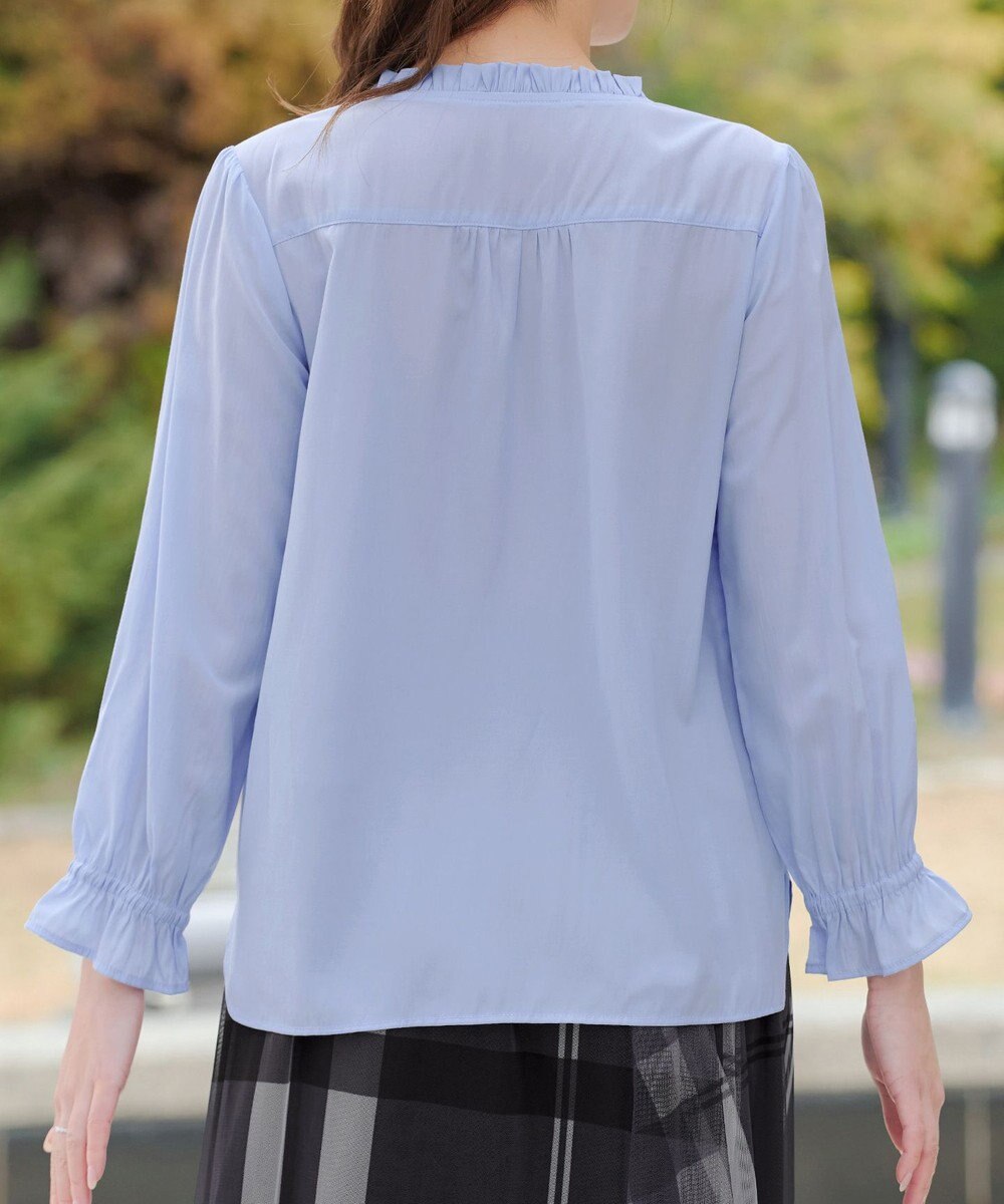 Tiaclasse フリルリボンブラウス 