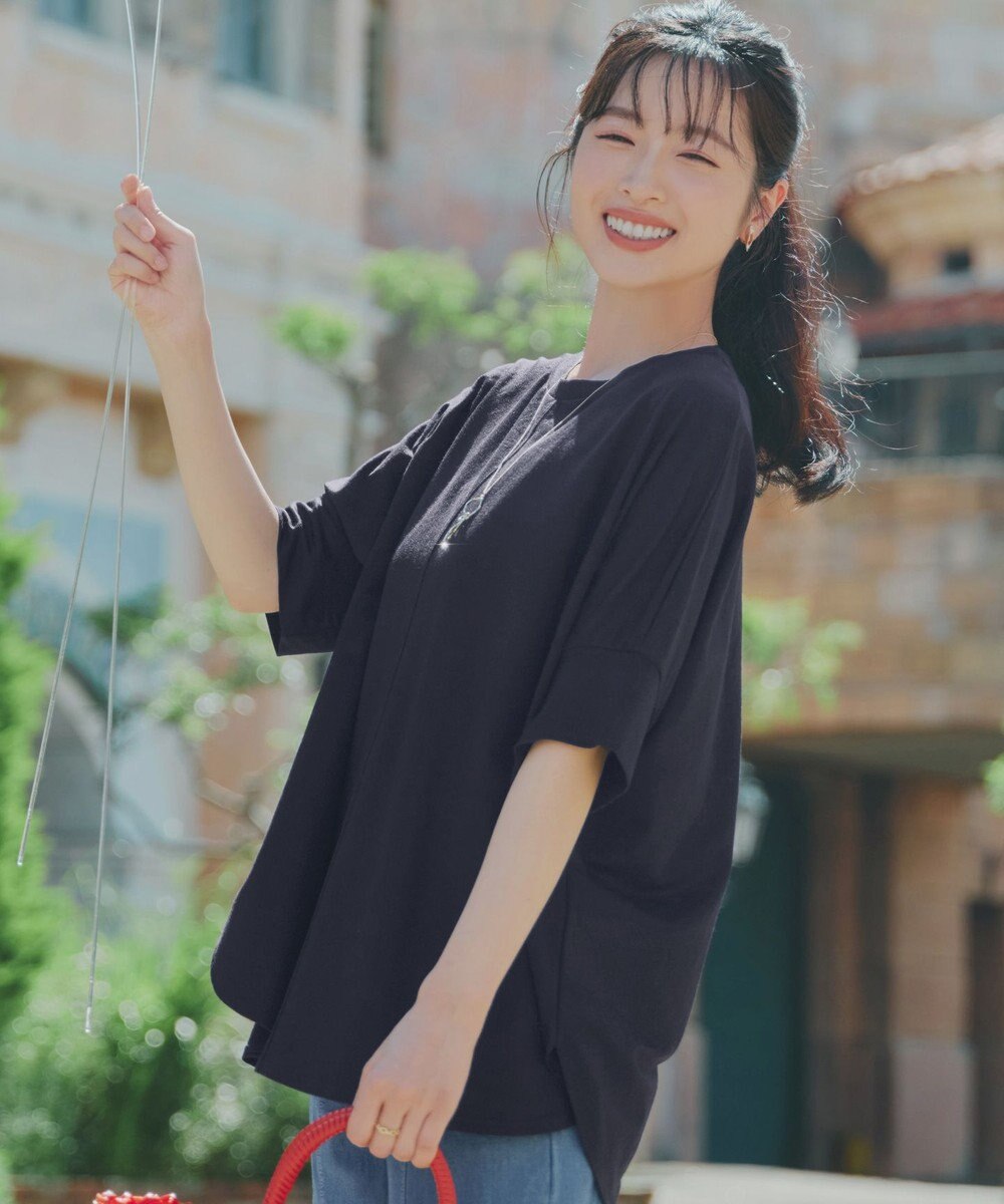 Tiaclasse L 【おのののかさん着用】冷凛(ひやりん)カノコドルマンスリーブカットソー 