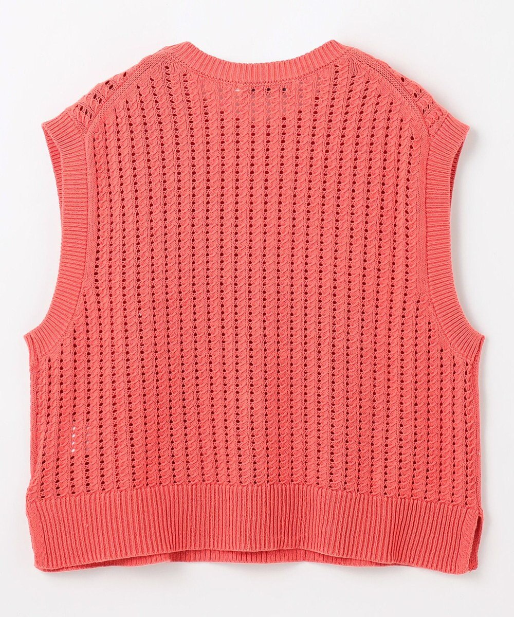 ANY L パターンメッシュニットベスト 