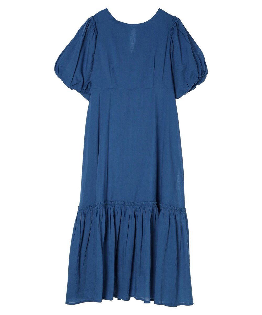 earth music&ecology コットンボイルパフスリーブワンピース 