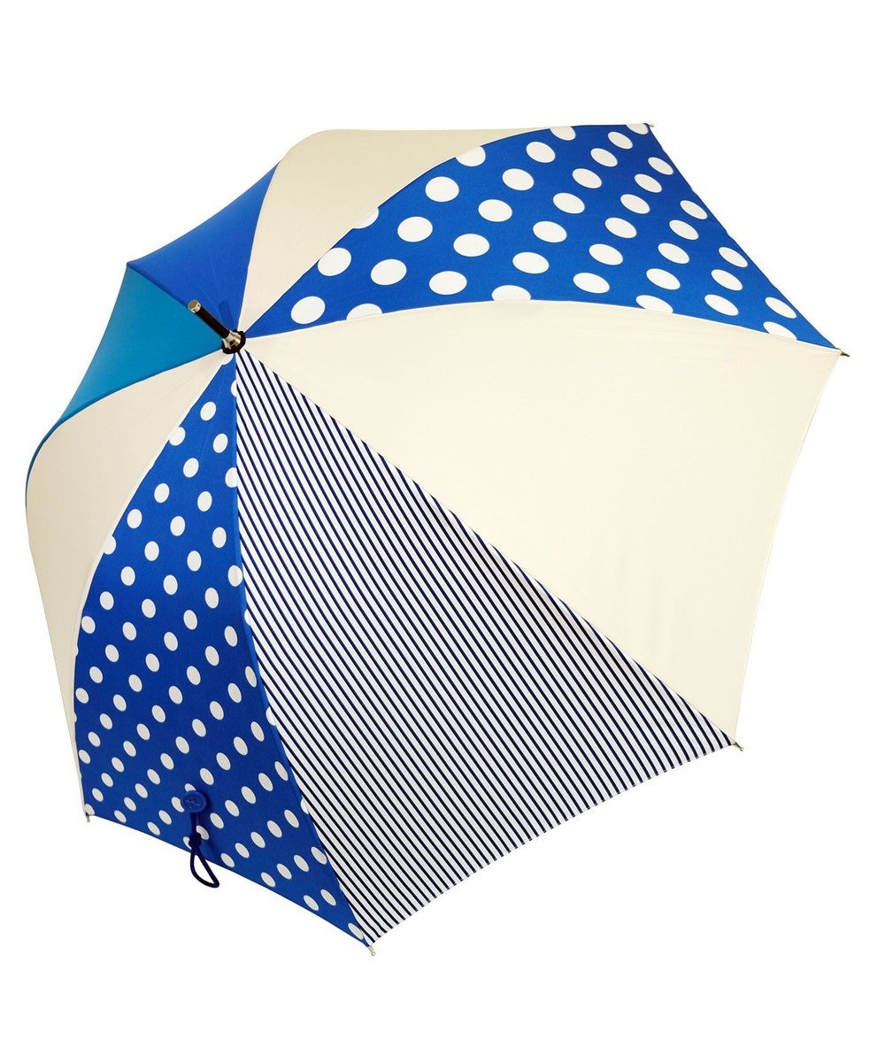 +RING 【プラスリング】【数量限定】 UNISEX 雨傘（長）60cm BLU-DOT T1214 青