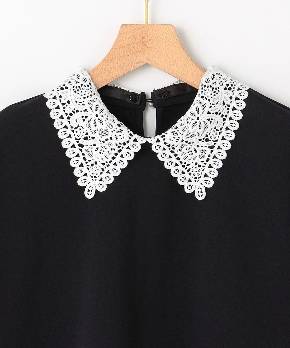 組曲 S 【2WAY】レース襟フレンチテリー カットソー 
