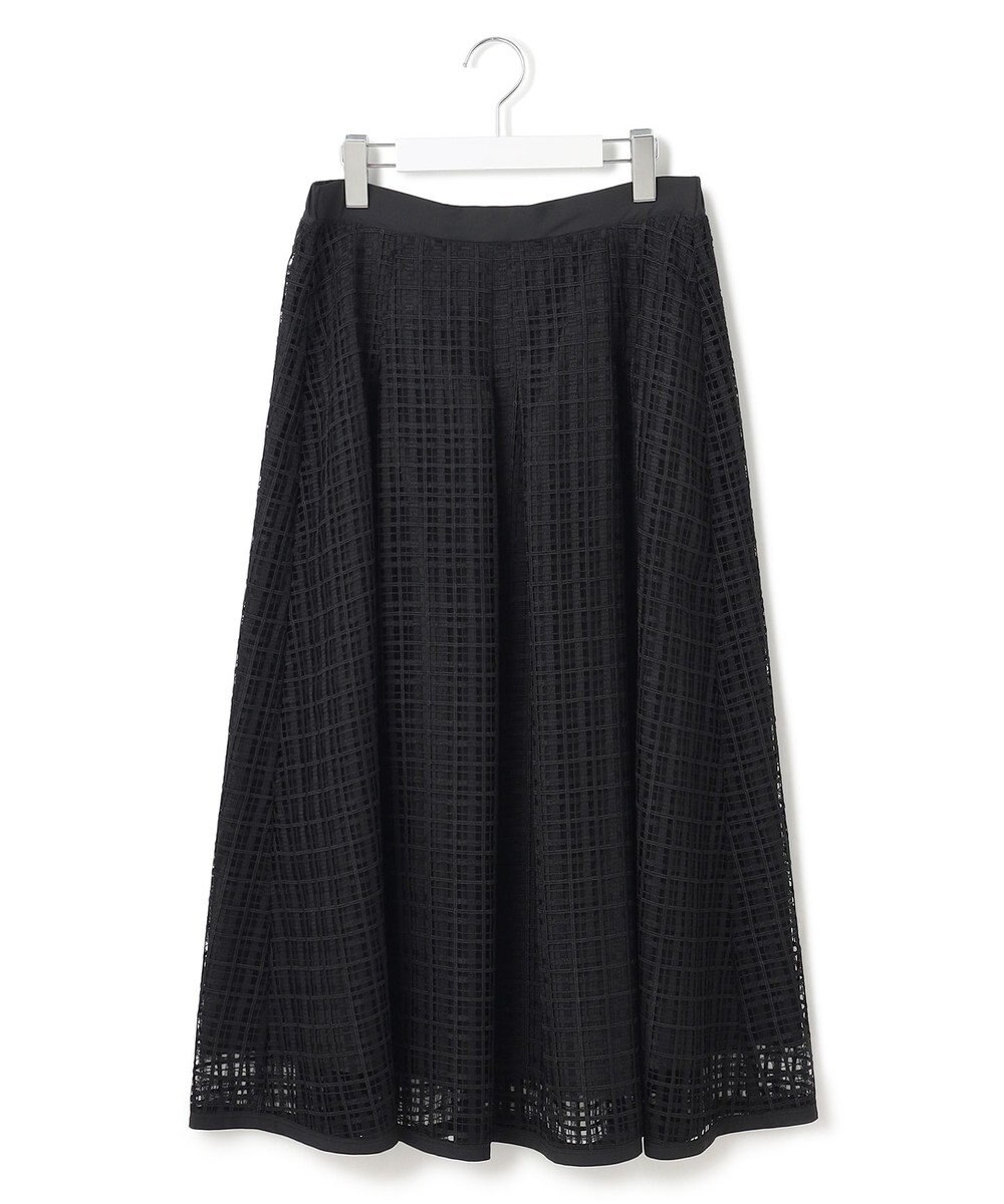 23区 【洗える】Broche チェックレース スカート 