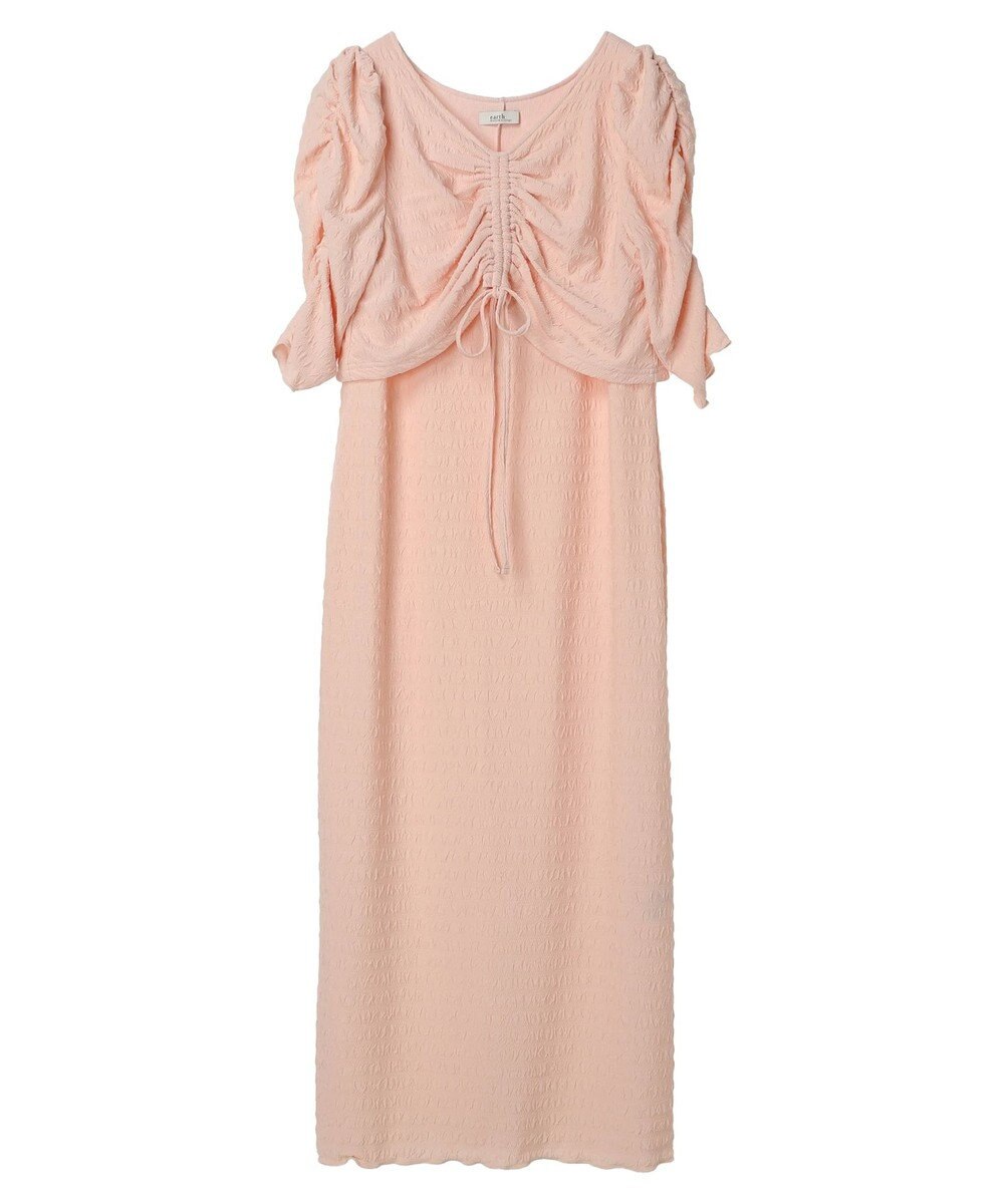 earth music&ecology やわらかカットソーレイヤード見えワンピース 