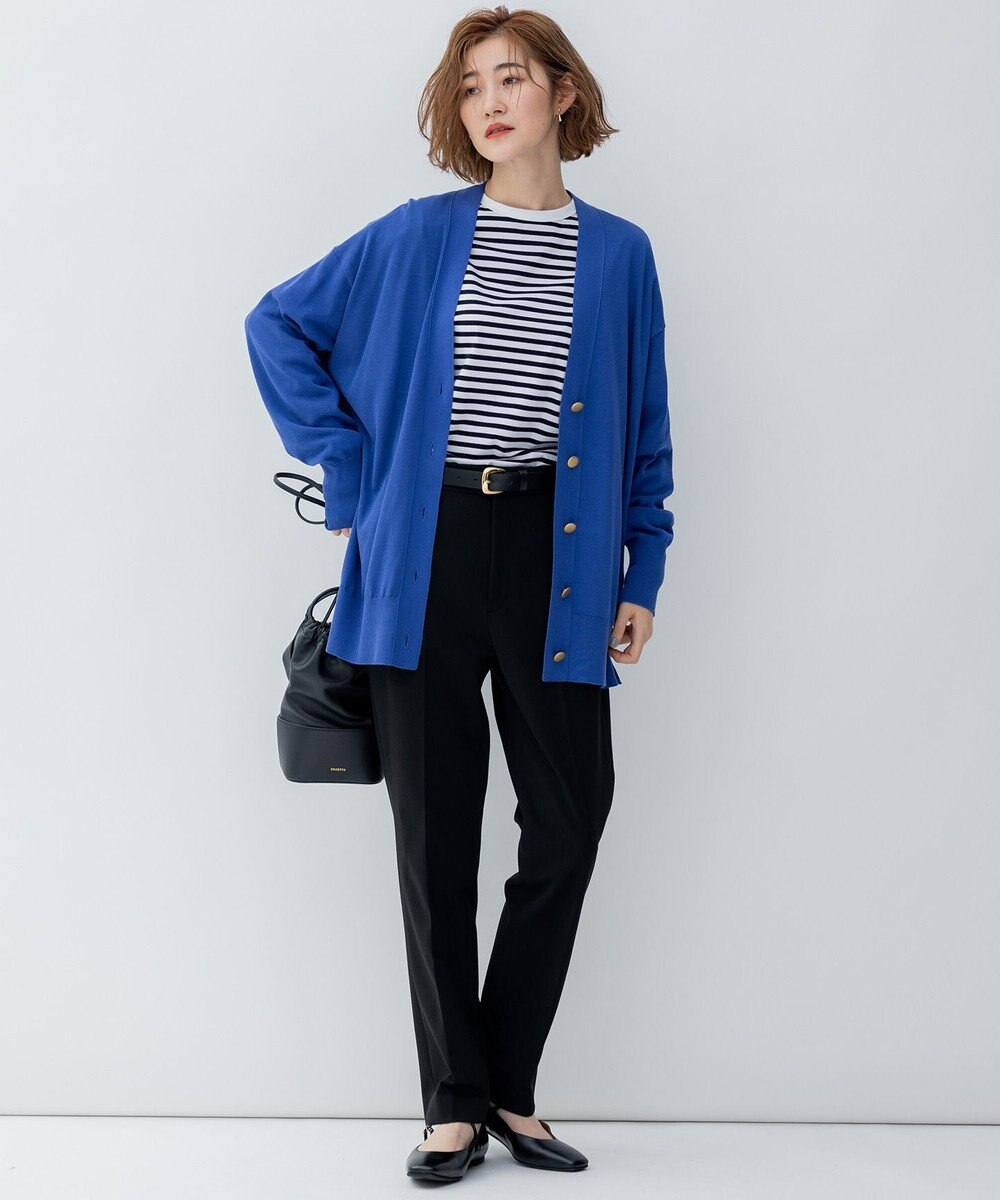 23区 【洗える】シルクコットン カーディガン 