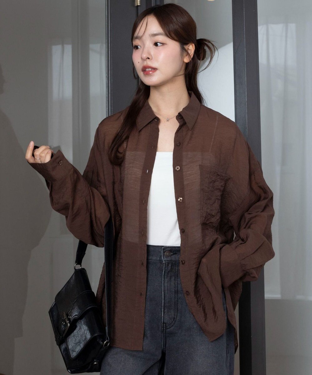 WEGO 【2026年春夏新作】シアーシャツ 